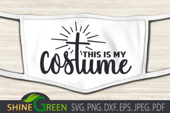 Christmas Face Mask Cross Graphics for Crafts