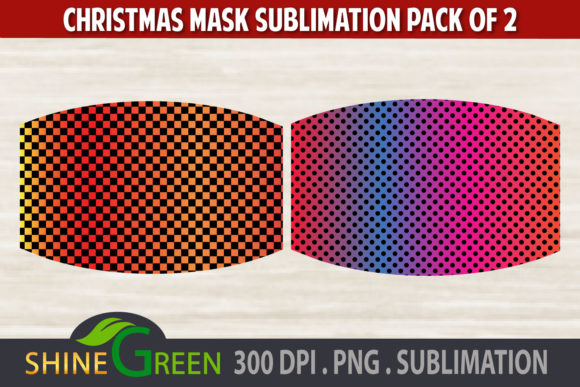 Christmas Mask Sublimation Pattern Set: Graphics Review