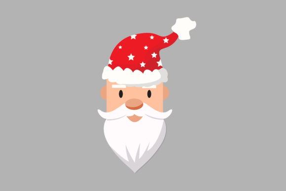 Christmas Santa Claus with Red Hat Graphics & Icons