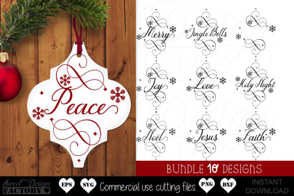 Christmas Tile Graphics for Elegant Holiday Crafts