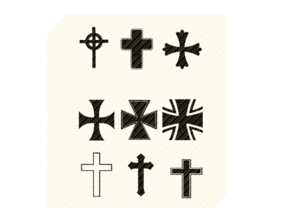 Crosses Set Bundle Graphic: Editorial Crafts Assets
