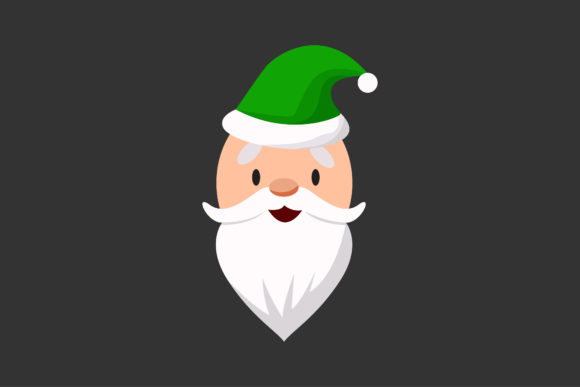 Green Hat Santa Graphics & Icons for Crafters