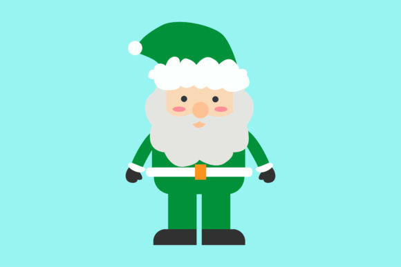 Green Santa Graphics & Icons for Local Branding