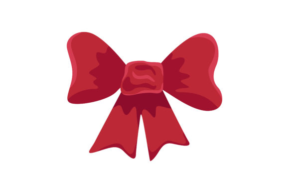Red Christmas Ribbon Graphics & Illustrations Review