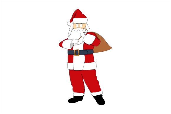 Santa Christmas and Christmas Gifts Graphics & Illustrations