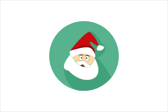 Santa Claus Christmas Face Icon: Graphics Review